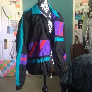 Active Stuff vintage block color windbreaker